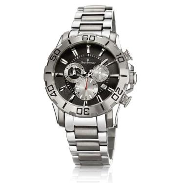 Imagem de Relógio De Pulso Jean Vernier Cronografo Todo Aço Jv01136