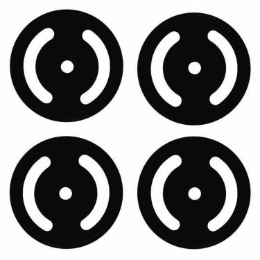 Imagem de Kit 8 Anilhas Vazadas Pintadas 2 Kg