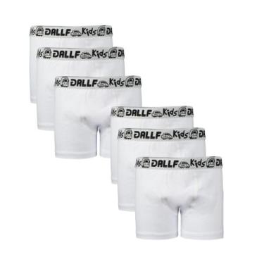Imagem de Kit Cueca Infantil Cotton Algodão Box Boxer Menino 6 Unidades Dallf, B