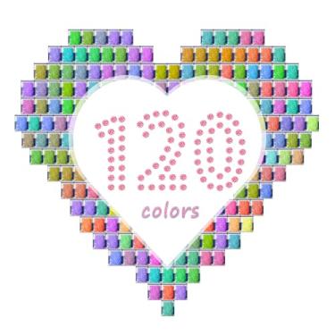 Imagem de CAIOVSE 60.000 peças de contas de pintura de diamante de 120 cores, brocas redondas 5D diamante strass acessórios de arte para artesanato, fundo plano redondo diamante de resina para artesanato DIY