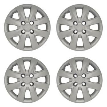 Imagem de Kit 4 Calota Aro 14 Compatível c/Roda Ka+ Ka Fiesta Focus 2015 2018 - Grafite fosco