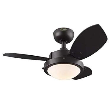 Imagem de Westinghouse Lighting 7233000 Wengue Ventilador de Teto Interno com Luz, 76 cm, Expresso