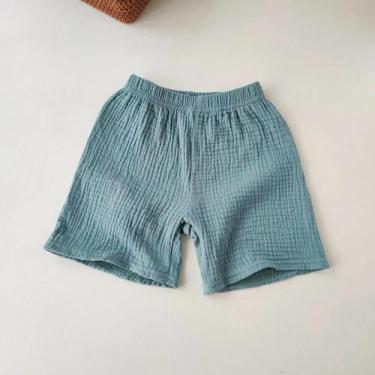 Imagem de Shorts De Verão Respiráveis De Algodão Para Meninas E Meninos, Capris 