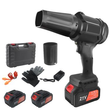 Imagem de Soprador de folhas sem fio com bateria, soprador de folhas portátil de 30.0000 RPM, 2 pilhas de 4,0 Ah e carregador incluídos para cuidados com o gramado, pátio, secagem, folhas de sopro, presente de