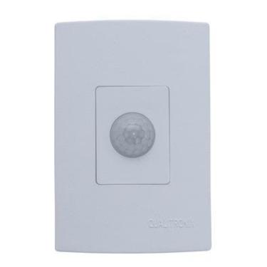 Imagem de Sensor de Presença Qualitronix QI8M, Para Luz, de Parede, 180º, Branco