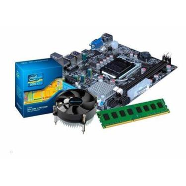 Imagem de Kit Intel Core i3 3220 + Placa H61 Lga 1155 + 8gb DDR3 + Cooler - Comp