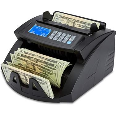 Imagem de ZZap Contador de notas e detector de falsificações - Máquina de moeda de dinheiro e dinheiro (NC20i)
