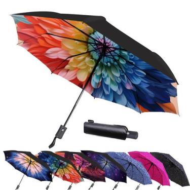 Imagem de Guarda-chuva MRTLLOA Compact Windproof Travel 105 cm, chuva, mulheres,