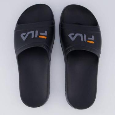 Imagem de Chinelo Fila Sleek Preto e Cinza, 41