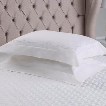 Imagem de JOGO DE LENÇOL NATU PIETÁ BRANCO 100% ALGODÃO CETIM 300 FIOS KING 4 PÇS