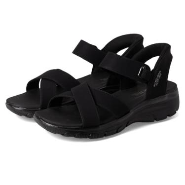 Imagem de Skechers Tênis feminino Easy Going Somewhere Sunny, preto, 38 EU