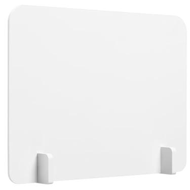 Imagem de Zerodeko Divisória para Tampos de Mesa: Painel de Privacidade Em Pvc para Salas de Aula, Escritórios E Restaurantes, Branco, 15,74 X 11,81 Polegadas
