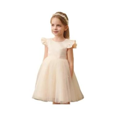 Imagem de Vestido De Saia De Malha Estilo Princesa Para Meninas De 3 a 8 Anos Co