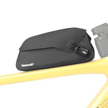 Imagem de Rhinowalk Bolsa para quadro de bicicleta, bolsa triangular, impermeável, sob o topo, bolsa de armazenamento frontal (1L)