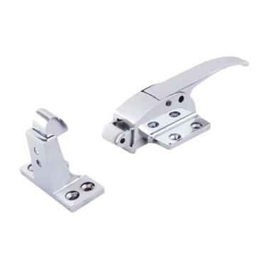 Imagem de harayaa Maçaneta de porta de freezer industrial, trava de porta de forno industrial, montagem simples e resistente, trava ajustável para cozinha e armazém