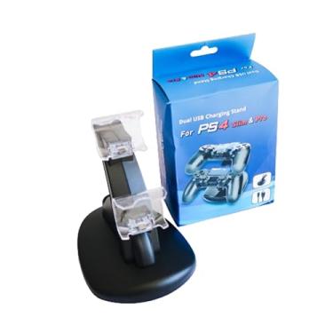 Imagem de Suporte de Carregamento Duplo USB para Controles PS4 Slim e Pro