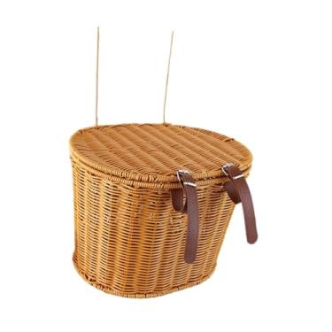 Imagem de harayaa Cesta de Bicicleta Infantil Cesta de Compras Frontal para Adolescentes Que Vão Ao Trabalho E Fazem