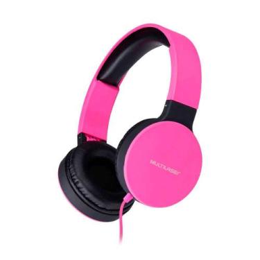 Imagem de Headphone New Fun Dobrável com Conexão P2 Cabo 1,4m Rosa Fosco Multila
