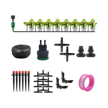 Imagem de Kit de Irrigação por Gotejamento Automático para Jardim - 1/4" (13cm),