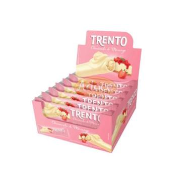 Imagem de Chocolate trento 16unx32g peccin, CHEESECAKE DE MORANGO