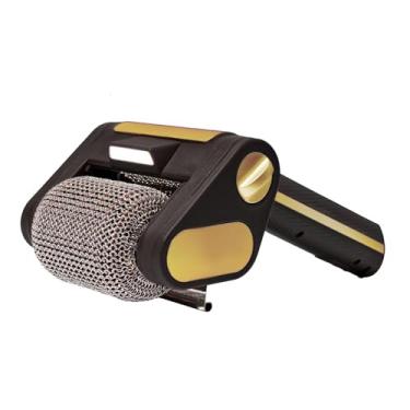 Imagem de IEUDNS Escova para limpeza de churrasqueira elétrica, limpador exclusivo para churrasqueira com rolo de aço inoxidável de 350 RPM, recarregável para grelhar, Preto