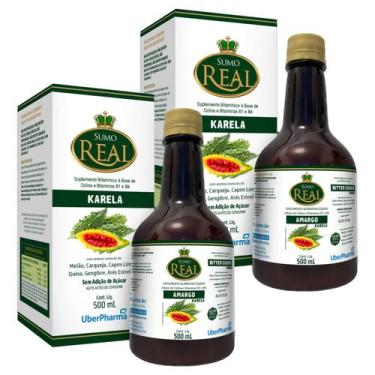 Imagem de Kit 2un Sumo Real Amargo Suplemento Alimentar Líquido Colina - Uberpha