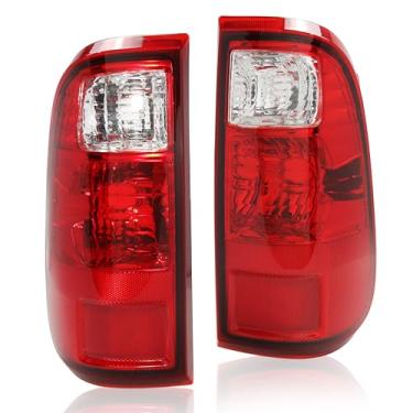 Imagem de Conjunto de luz traseira compatível com Ford F250 F350 F450 F550 2008-2016 Super Duty, substituição de lâmpada de freio traseira esquerda direita FO2800208 FO2801208