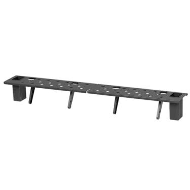 Imagem de predolo Prateleira de armazenamento superior para TV, suporte de armazenamento premium, prático, portátil, monitores, design oco para caixas de mídia,