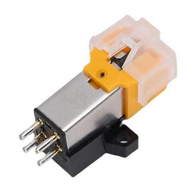 Imagem de ASHATA Para At3600 AT3600L AT91 Record Player de Cartucho Magnético, Movendo Cartucho de ímã Com Caneta Cônica de Montagem de 1/2 Polegada, Baixa Ressonância, Amarelo
