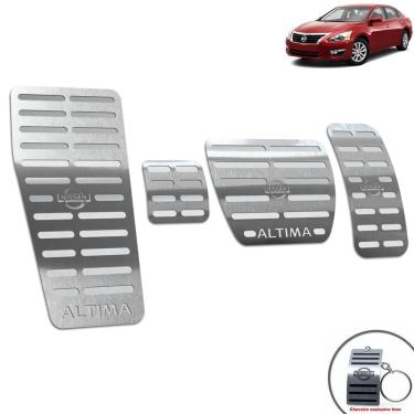Imagem de Descanso + Pedaleira Aço Inox Nissan Altima 2014 Prata