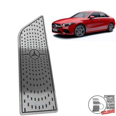 Imagem de Descanso de Pé Aço Inox Mercedes A200 2019 A 2022 Preto