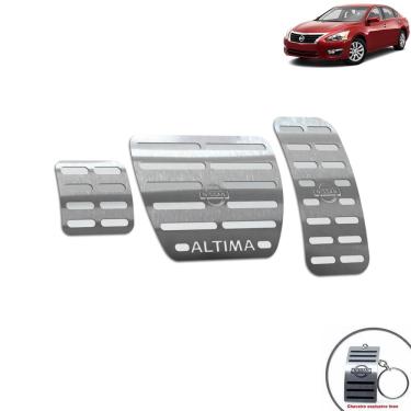Imagem de Pedaleira Automático Aço Inox Nissan Altima 2014 Prata