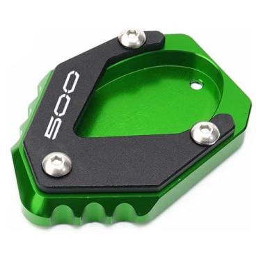 Imagem de Acessórios de motocicleta Suporte de extensão lateral chaveiro compatível com Ninja 500 Z500 SE 2024 2025 (1 peça placa verde)