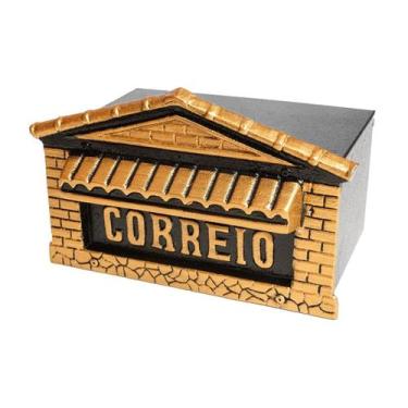 Imagem de Caixa de Correio Para Cartas Colonial Detras 20x25x12cm - Metal Mig
