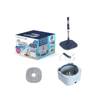 Imagem de Mop Esfregão Giratório 360 com Reservatório Sem Misturar a Agua Limpa 