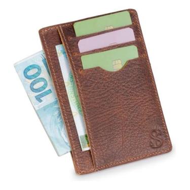 Imagem de Carteira Masculina Slim Leve E Compacta Em Couro Legítimo - Learsi, Ma