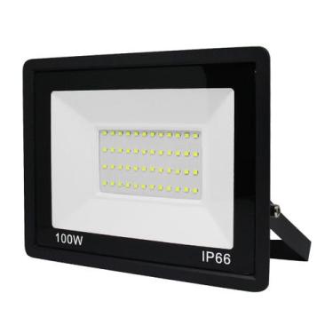 Imagem de Kit 2 Refletor Led Holofote Ultra Thin Microled 100w Ip66 - Briwax