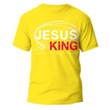 Imagem de  Camiseta Cristã  Jesus Is King  O Caminho, A Verdade e A Vida  - prop