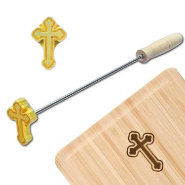 Imagem de Ferro de marca para madeira, couro, churrasco, hambúrguer, chapéu personalizado, bastão de marca com logotipo de design exclusivo para Halloween e Natal, presentes de dia dos namorados para artesanato