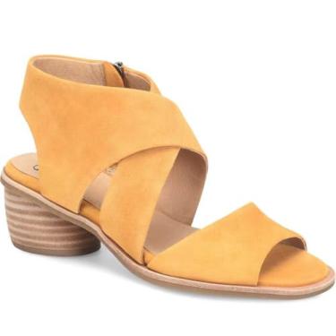 Imagem de Sofft Camille Leather Stack Heel Block, Mimosa, 35 BR