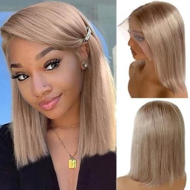Imagem de Peruca Smartinnov Ash Blonde Human Hair 13x6 Lace Front 25cm