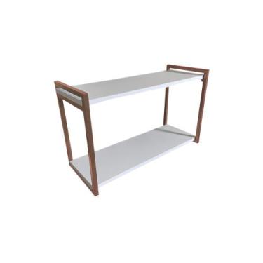 Imagem de Nicho Metalon Duplo 120x20 Estilo Industrial Rose Gold 002 - Safira Ca