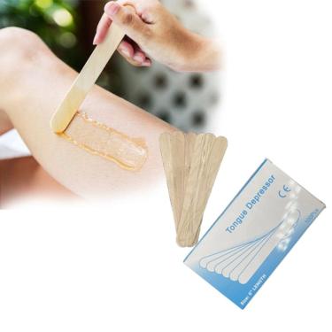 Imagem de Paletes aplicadores de cera para depilação 100 unidades