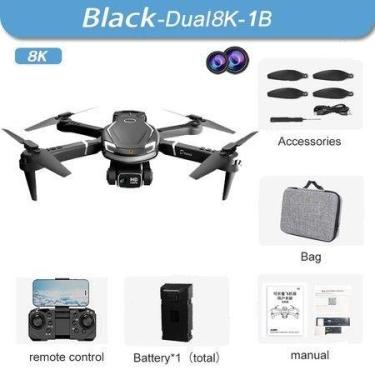 Imagem de Novo Drone V88 8K Profissional HD Aéreo Câmera Dupla Evitar Obstáculos