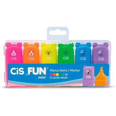 Imagem de Marca Texto Fun Mini 6 Cores Neon CIS