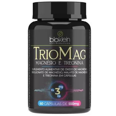 Imagem de TRIOMAG (Magnesio, L-Treonina, Bisglicinato de Magnesio, Malato de Magnesio) 550mg 60 Caps Bioklein