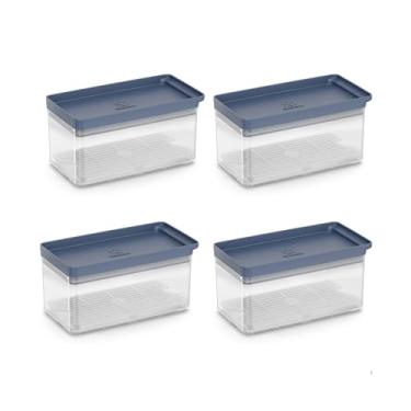 Imagem de Kit 4 Potes Herméticos Organizadores com Escorredor Electrolux 1,5L