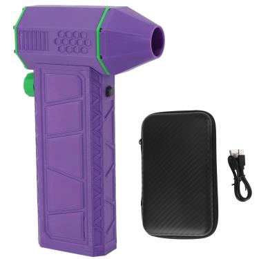 Imagem de Mini soprador de ar movido a turbo soprador de ar portátil potente 110.000 RPM velocidade soprador de ar portátil sem fio para uso ao ar livre escritório em casa material ABS 4000mAh bateria incluída