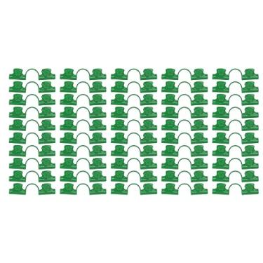 Imagem de Braçadeira de estufa para planta braçadeira de película de proteção de rede clipe de haste antiderrapante design posição ajustável para tubo de filme de estufa sombra solar plástico PE durável 50