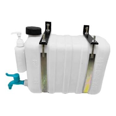 Imagem de predolo Tanque de água para caminhão de 14 litros, economizador de espaço, 47x29x16 cm, material PP espesso para reboques, acessórios para trailers, multiuso, com Suporte